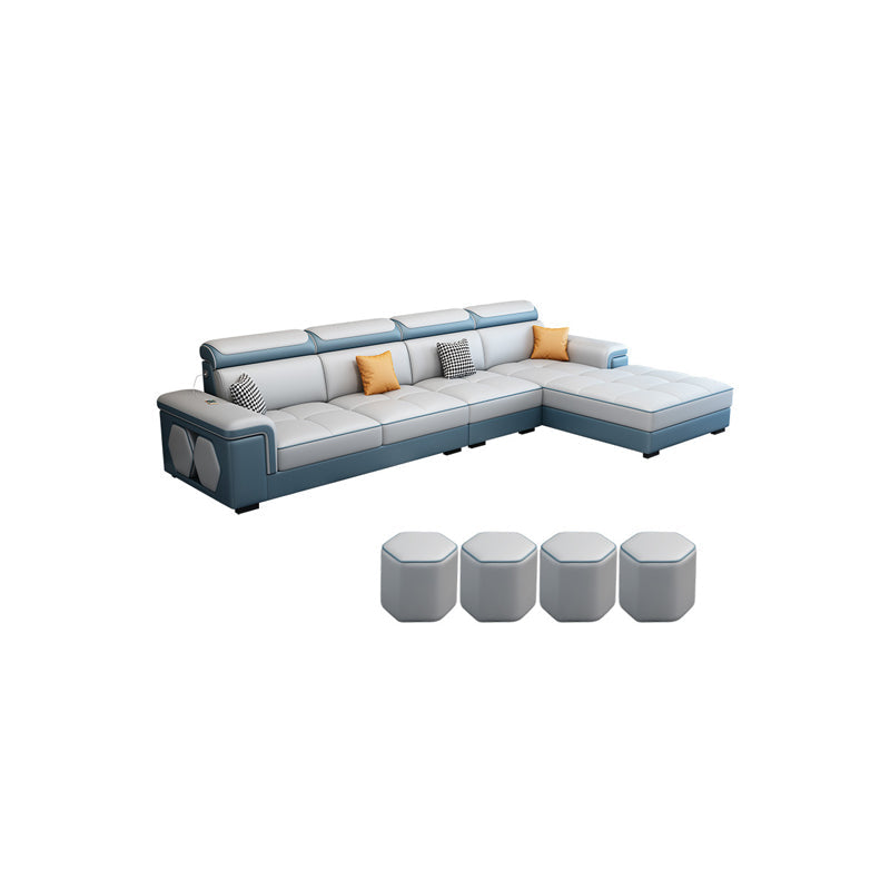 Modern 70"D L-shape Sectional Right Facing Sofa with Reversible Chaise for Living Room Clearhalo 'Furniture' 'furniture_sectionals' 'kitchen' 'kitchen_sectionals' 'Living Room Furniture' 'Sectionals' 4819877