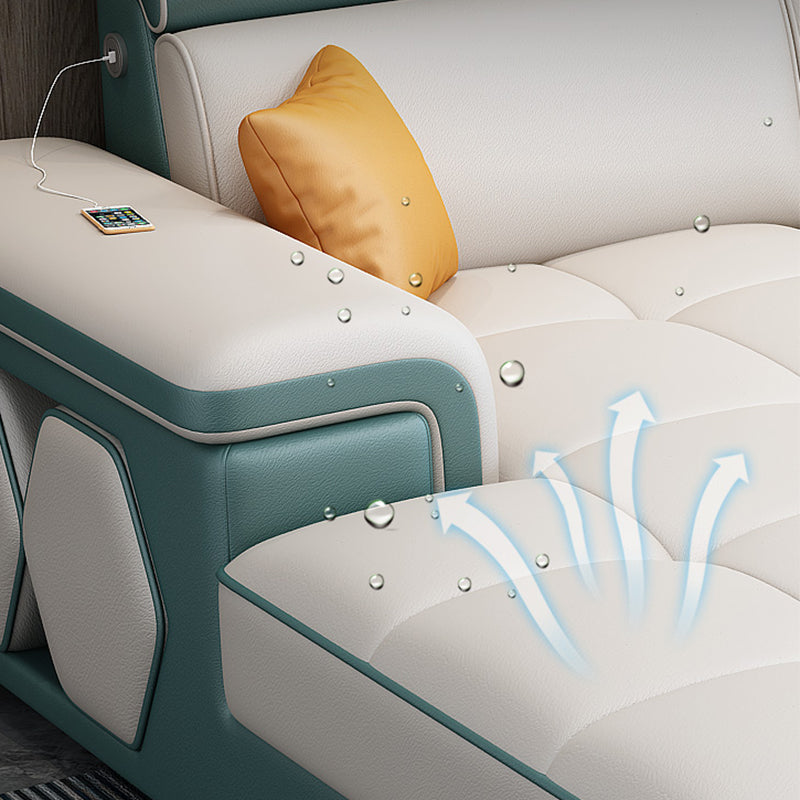 Contemporary 70"D Sectional Square Arm Sofa with Reversible Chaise for Living Room Clearhalo 'furn' 'furn_sectionals' 'Furniture' 'furniture_sectionals' 'kitchen' 'kitchen_sectionals' 'Living Room Furniture' 'Sectionals' 4819916