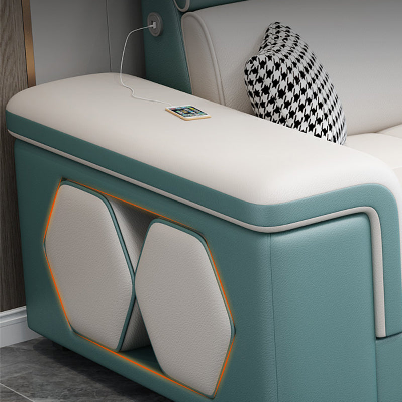 Contemporary 70"D Sectional Square Arm Sofa with Reversible Chaise for Living Room Clearhalo 'furn' 'furn_sectionals' 'Furniture' 'furniture_sectionals' 'kitchen' 'kitchen_sectionals' 'Living Room Furniture' 'Sectionals' 4819917