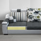 Dark Gray Pillow Top Arm Sectional Upholstered Cushions Back Sofa and Chaise Clearhalo 'furn' 'furn_sectionals' 'Furniture' 'furniture_sectionals' 'kitchen' 'kitchen_sectionals' 'Living Room Furniture' 'Sectionals' 4819938