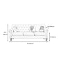 33.4"H Country Linen/Microfiber/Faux Leather Rolled Arm Tufted Sofa Clearhalo 'furn' 'furn_sofas' 'Furniture' 'furniture_sofas' 'kitchen' 'kitchen_sofas' 'Living Room Furniture' 'Sofa' 'sofas' 4820068