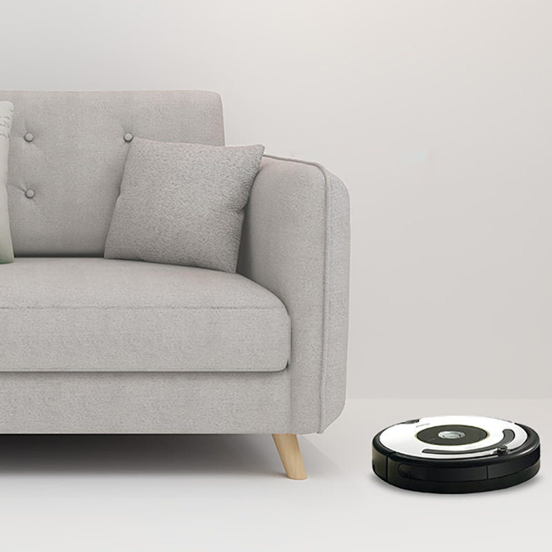 Modern Grey Fabric/Faux Leather Standard Sofa Square Arm Tufted Sofa Clearhalo 'furn' 'furn_sofas' 'Furniture' 'furniture_sofas' 'kitchen' 'kitchen_sofas' 'Living Room Furniture' 'Sofa' 'sofas' 4820080