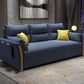 Fabric Sofa Bed Settee Furniture Flared Arm Latex Filled Sofa Dark Blue Clearhalo 'furn' 'furn_sofas' 'Furniture' 'furniture_sofas' 'kitchen' 'kitchen_sofas' 'Living Room Furniture' 'Sofa' 'sofas' 4820087