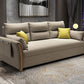 Fabric Sofa Bed Settee Furniture Flared Arm Latex Filled Sofa Khaki Clearhalo 'furn' 'furn_sofas' 'Furniture' 'furniture_sofas' 'kitchen' 'kitchen_sofas' 'Living Room Furniture' 'Sofa' 'sofas' 4820094