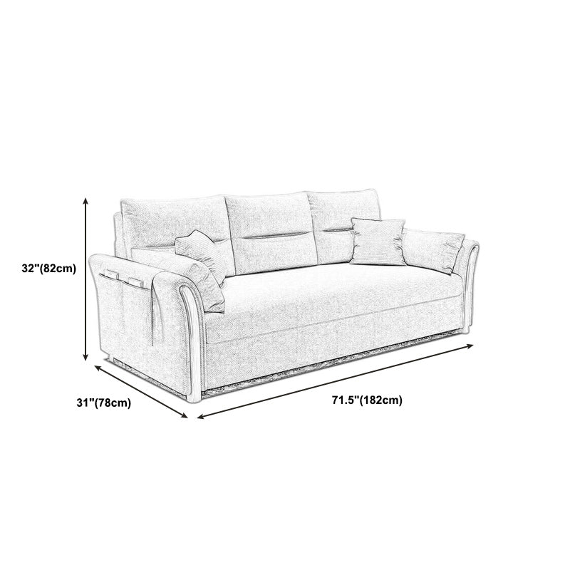 Fabric Sofa Bed Settee Furniture Flared Arm Latex Filled Sofa Clearhalo 'furn' 'furn_sofas' 'Furniture' 'furniture_sofas' 'kitchen' 'kitchen_sofas' 'Living Room Furniture' 'Sofa' 'sofas' 4820100