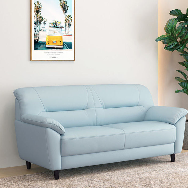 Polish Finish Sofa Pure Color Pillow Top Arm Sofa For Bonus Room Clearhalo 'furn' 'furn_sofas' 'Furniture' 'furniture_sofas' 'kitchen' 'kitchen_sofas' 'Living Room Furniture' 'Sofa' 'sofas' 4820120