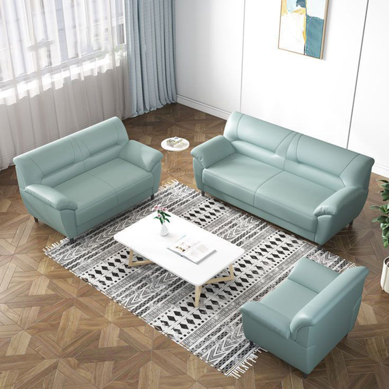 Polish Finish Sofa Pure Color Pillow Top Arm Sofa For Bonus Room Clearhalo 'furn' 'furn_sofas' 'Furniture' 'furniture_sofas' 'kitchen' 'kitchen_sofas' 'Living Room Furniture' 'Sofa' 'sofas' 4820121