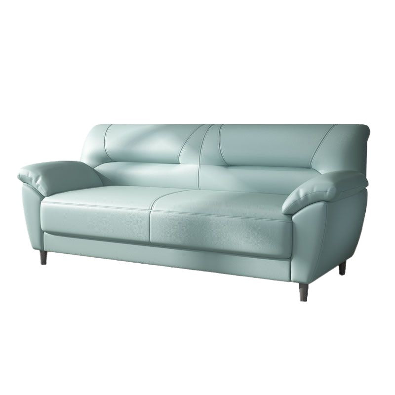 Polish Finish Sofa Pure Color Pillow Top Arm Sofa For Bonus Room Clearhalo 'furn' 'furn_sofas' 'Furniture' 'furniture_sofas' 'kitchen' 'kitchen_sofas' 'Living Room Furniture' 'Sofa' 'sofas' 4820125