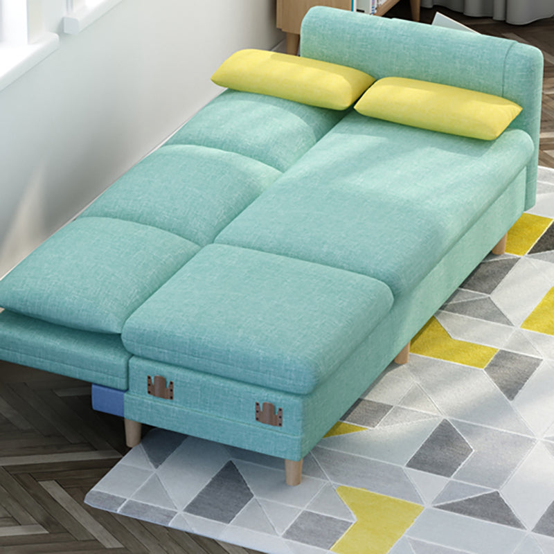 Modern Wood Legs Standard Sofa Fabric Loose Back Square Arm Sofa Clearhalo 'furn' 'furn_sofas' 'Furniture' 'furniture_sofas' 'kitchen' 'kitchen_sofas' 'Living Room Furniture' 'Sofa' 'sofas' 4820152