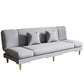 Armless Slpeeper Sofa Azure/Yellow/Grey Linen 31.5" High Sofa Clearhalo 'Furniture' 'furniture_sofas' 'kitchen' 'kitchen_sofas' 'Living Room Furniture' 'Sofa' 'sofas' 4820174