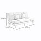 Armless Slpeeper Sofa Azure/Yellow/Grey Linen 31.5" High Sofa Clearhalo 'Furniture' 'furniture_sofas' 'kitchen' 'kitchen_sofas' 'Living Room Furniture' 'Sofa' 'sofas' 4820196