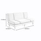 Armless Slpeeper Sofa Azure/Yellow/Grey Linen 31.5" High Sofa Clearhalo 'Furniture' 'furniture_sofas' 'kitchen' 'kitchen_sofas' 'Living Room Furniture' 'Sofa' 'sofas' 4820200