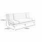 Armless Slpeeper Sofa Azure/Yellow/Grey Linen 31.5" High Sofa Clearhalo 'Furniture' 'furniture_sofas' 'kitchen' 'kitchen_sofas' 'Living Room Furniture' 'Sofa' 'sofas' 4820201