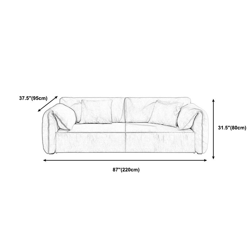 Stationary Fabric Living Room Pillow Top Arm Standard Green Settee Clearhalo 'furn' 'furn_sofas' 'Furniture' 'furniture_sofas' 'kitchen' 'kitchen_sofas' 'Living Room Furniture' 'Sofa' 'sofas' 4820229