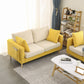 Square Arm Loveseat Polish Finish Sofa for Living Room and Home Clearhalo 'furn' 'furn_sofas' 'Furniture' 'furniture_sofas' 'kitchen' 'kitchen_sofas' 'Living Room Furniture' 'Sofa' 'sofas' 4820338