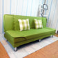 Linen Convertible Sleeper Sofa Sewn Pillow Back Armless Sofa Green Clearhalo 'Furniture' 'furniture_sofas' 'kitchen' 'kitchen_sofas' 'Living Room Furniture' 'Sofa' 'sofas' 4820376