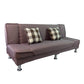 Linen Convertible Sleeper Sofa Sewn Pillow Back Armless Sofa Clearhalo 'Furniture' 'furniture_sofas' 'kitchen' 'kitchen_sofas' 'Living Room Furniture' 'Sofa' 'sofas' 4820380