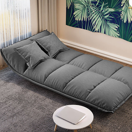 Contemporary Tight Back Convertible Sleeper Sofa Fabric Armless Solid Color Sofa Clearhalo 'furn' 'furn_sofas' 'Furniture' 'furniture_sofas' 'kitchen' 'kitchen_sofas' 'Living Room Furniture' 'Sofa' 'sofas' 4820412