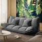 Contemporary Tight Back Convertible Sleeper Sofa Fabric Armless Solid Color Sofa Dark Gray Clearhalo 'furn' 'furn_sofas' 'Furniture' 'furniture_sofas' 'kitchen' 'kitchen_sofas' 'Living Room Furniture' 'Sofa' 'sofas' 4820418