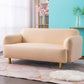Cushioned Backrest Sponge Cushioned Upholstery Orange/orange/smoky Grey/off-white Sofa Clearhalo 'Furniture' 'furniture_sofas' 'kitchen' 'kitchen_sofas' 'Living Room Furniture' 'Sofa' 'sofas' 4820426
