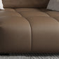 Faux leather Square Arm Sectional Brown L-Shape Sectional for Living Room Clearhalo 'furn' 'furn_sectionals' 'Furniture' 'furniture_sectionals' 'kitchen' 'kitchen_sectionals' 'Living Room Furniture' 'Sectionals' 4820787
