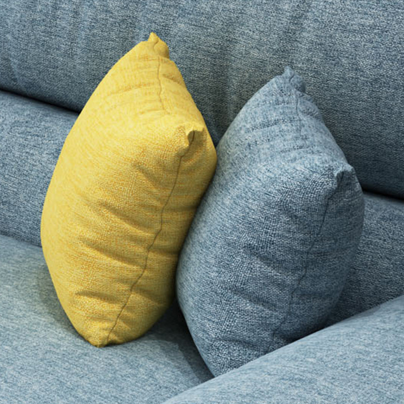 137.8"L x 70.87"W x 37.4"H Removable Cushions Sectionals in Khaki/Blue/Gray Clearhalo 'furn' 'furn_sectionals' 'Furniture' 'furniture_sectionals' 'kitchen' 'kitchen_sectionals' 'Living Room Furniture' 'Sectionals' 4820831