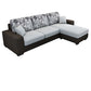 3-Seater Square Arm Pillowed Back Cushions Sectional Sofa with Chaise White Clearhalo 'furn' 'furn_sectionals' 'Furniture' 'furniture_sectionals' 'kitchen' 'kitchen_sectionals' 'Living Room Furniture' 'Sectionals' 4821068