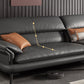 Leather Sofa in Gray Pillow Top Arm Cushions Modern Sofa for Living Room Clearhalo 'furn' 'furn_sectionals' 'Furniture' 'furniture_sectionals' 'kitchen' 'kitchen_sectionals' 'Living Room Furniture' 'Sectionals' 4821110
