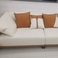 Modern Faux Leather Pillow Top Arm Sofa/Sectional Pillowed Back Cushions for Living Room Clearhalo 'furn' 'furn_sectionals' 'Furniture' 'furniture_sectionals' 'kitchen' 'kitchen_sectionals' 'Living Room Furniture' 'Sectionals' 4821321