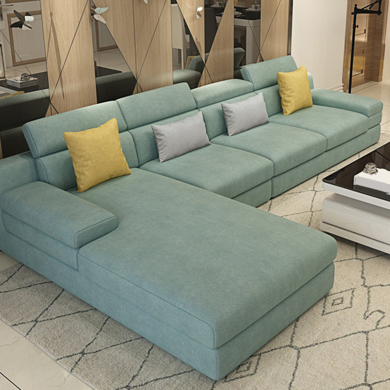 Contemporary High Back Sectionals 35.43"High 5-Seat Square Arm Sofa for Apartment 134"L x 71"W x 35"H Clearhalo 'furn' 'furn_sectionals' 'Furniture' 'furniture_sectionals' 'kitchen' 'kitchen_sectionals' 'Living Room Furniture' 'Sectionals' 4821437