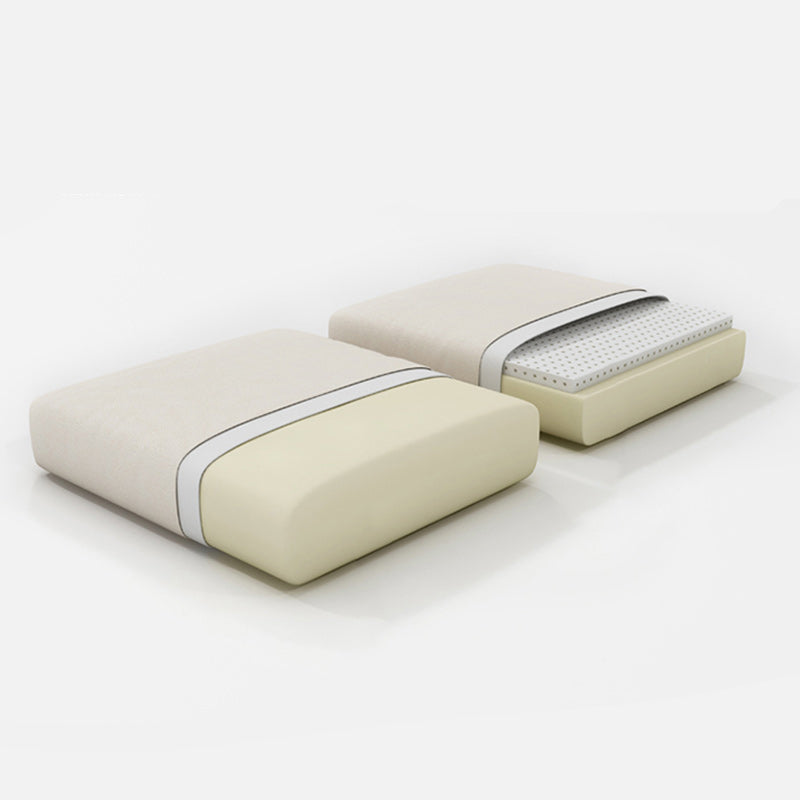 133.86" W √ó 70.87" D √ó 33.46" H L-Shape Faux Leather High Back Sloped Arms Sectional Clearhalo 'furn' 'furn_sectionals' 'Furniture' 'furniture_sectionals' 'kitchen' 'kitchen_sectionals' 'Living Room Furniture' 'Sectionals' 4821505