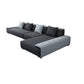 Dark Grey Modular Sectional with Square and Pillow Back Cushion 142"L x 71"W x 29.5"H Right Memory Foam Clearhalo 'furn' 'furn_sectionals' 'Furniture' 'furniture_sectionals' 'kitchen' 'kitchen_sectionals' 'Living Room Furniture' 'Sectionals' 4821621