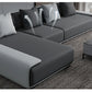 Dark Grey Modular Sectional with Square and Pillow Back Cushion Clearhalo 'furn' 'furn_sectionals' 'Furniture' 'furniture_sectionals' 'kitchen' 'kitchen_sectionals' 'Living Room Furniture' 'Sectionals' 4821627