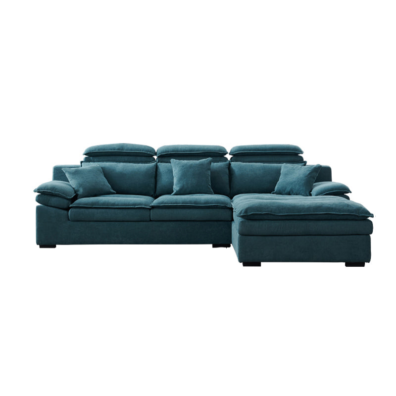 Modern Modular Reversible Sectional with High Back for Apartment Clearhalo 'furn' 'furn_sectionals' 'Furniture' 'furniture_sectionals' 'kitchen' 'kitchen_sectionals' 'Living Room Furniture' 'Sectionals' 4821775