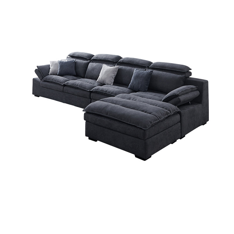 Modern Modular Reversible Sectional with High Back for Apartment Clearhalo 'furn' 'furn_sectionals' 'Furniture' 'furniture_sectionals' 'kitchen' 'kitchen_sectionals' 'Living Room Furniture' 'Sectionals' 4821777