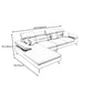 Faux Leather Contemporary L-Shape Sectional for Living Room and Apartment Clearhalo 'furn' 'furn_sectionals' 'Furniture' 'furniture_sectionals' 'kitchen' 'kitchen_sectionals' 'Living Room Furniture' 'Sectionals' 4821841