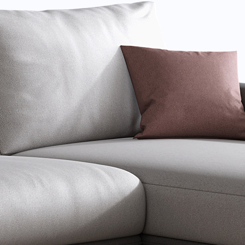 Stain-Resistant Faux Leather Square Arm Sofa/Sectional for Living Room Clearhalo 'furn' 'furn_sectionals' 'Furniture' 'furniture_sectionals' 'kitchen' 'kitchen_sectionals' 'Living Room Furniture' 'Sectionals' 4821879