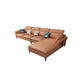 Fabric Pillow Top Arm Sectional 35.43"High High Back Sofa with Storage Orange Clearhalo 'furn' 'furn_sectionals' 'Furniture' 'furniture_sectionals' 'kitchen' 'kitchen_sectionals' 'Living Room Furniture' 'Sectionals' 4821895