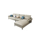 Fabric Pillow Top Arm Sectional 35.43"High High Back Sofa with Storage Off-White Clearhalo 'furn' 'furn_sectionals' 'Furniture' 'furniture_sectionals' 'kitchen' 'kitchen_sectionals' 'Living Room Furniture' 'Sectionals' 4821896