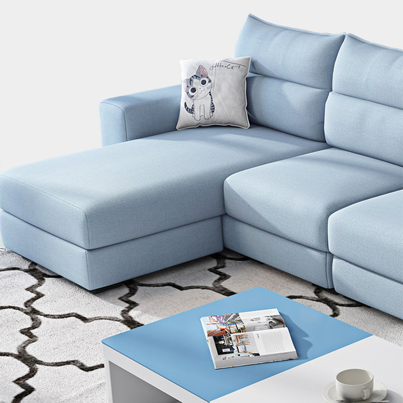 106.3"L x 57.09"W x 27.6"H 4-Seat Cushion Back Sectionals with Slipcover Clearhalo 'furn' 'furn_sectionals' 'Furniture' 'furniture_sectionals' 'kitchen' 'kitchen_sectionals' 'Living Room Furniture' 'Sectionals' 4821970