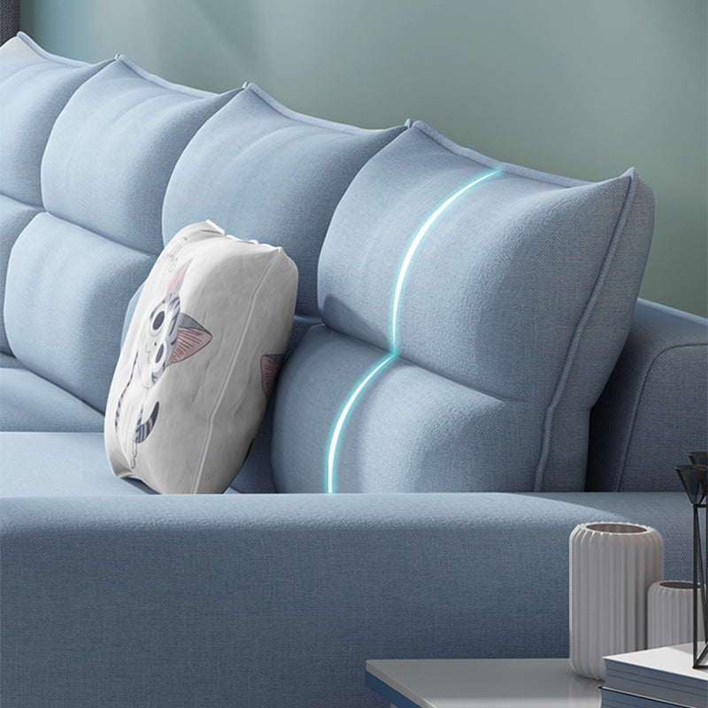 106.3"L x 57.09"W x 27.6"H 4-Seat Cushion Back Sectionals with Slipcover Clearhalo 'furn' 'furn_sectionals' 'Furniture' 'furniture_sectionals' 'kitchen' 'kitchen_sectionals' 'Living Room Furniture' 'Sectionals' 4821972