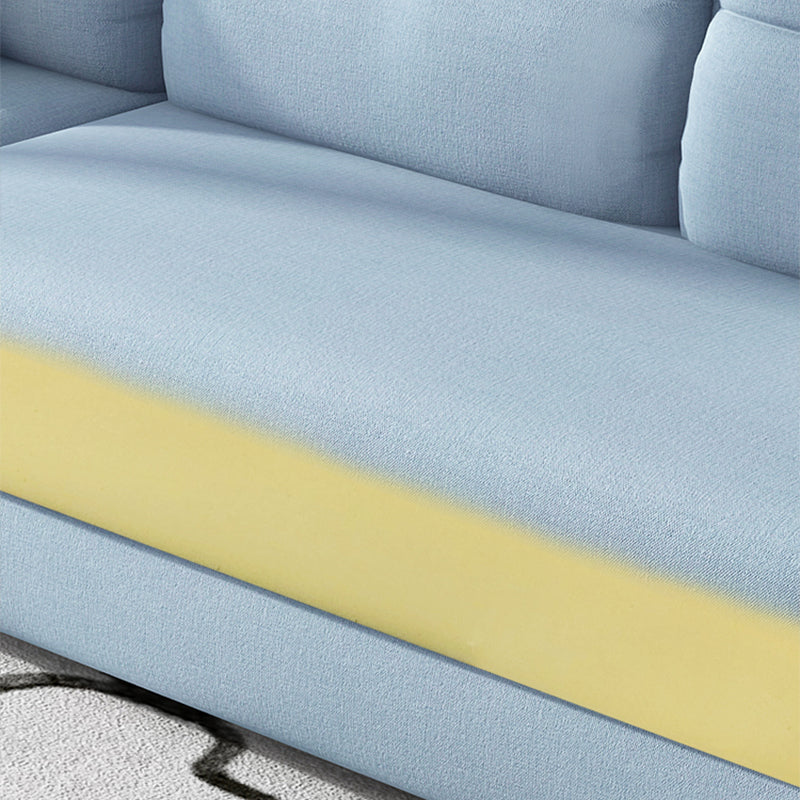 106.3"L x 57.09"W x 27.6"H 4-Seat Cushion Back Sectionals with Slipcover Clearhalo 'furn' 'furn_sectionals' 'Furniture' 'furniture_sectionals' 'kitchen' 'kitchen_sectionals' 'Living Room Furniture' 'Sectionals' 4821973