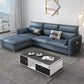 79.92"D x 56.3"W x 33.46"H 3-Seat Cushion Back Tufted Sectional with Storage Gray-Blue Clearhalo 'furn' 'furn_sectionals' 'Furniture' 'furniture_sectionals' 'kitchen' 'kitchen_sectionals' 'Living Room Furniture' 'Sectionals' 4821996