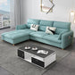 79.92"D x 56.3"W x 33.46"H 3-Seat Cushion Back Tufted Sectional with Storage Water Blue Clearhalo 'furn' 'furn_sectionals' 'Furniture' 'furniture_sectionals' 'kitchen' 'kitchen_sectionals' 'Living Room Furniture' 'Sectionals' 4821997