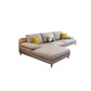 34.6"High Pillow Top Arm Sectional Contemporary Cushion Back for Living Room 102"L x 71"W x 35"H Linen Clearhalo 'furn' 'furn_sectionals' 'Furniture' 'furniture_sectionals' 'kitchen' 'kitchen_sectionals' 'Living Room Furniture' 'Sectionals' 4822023