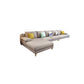 34.6"High Pillow Top Arm Sectional Contemporary Cushion Back for Living Room 157.5"L x 71"W x 35"H Linen Clearhalo 'furn' 'furn_sectionals' 'Furniture' 'furniture_sectionals' 'kitchen' 'kitchen_sectionals' 'Living Room Furniture' 'Sectionals' 4822026