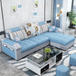 Tufted Removable Cushions Sectional Sofa with Storage for 3 People Sky Blue Clearhalo 'furn' 'furn_sectionals' 'Furniture' 'furniture_sectionals' 'kitchen' 'kitchen_sectionals' 'Living Room Furniture' 'Sectionals' 4822057