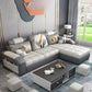 Tufted Removable Cushions Sectional Sofa with Storage for 3 People White Clearhalo 'furn' 'furn_sectionals' 'Furniture' 'furniture_sectionals' 'kitchen' 'kitchen_sectionals' 'Living Room Furniture' 'Sectionals' 4822063