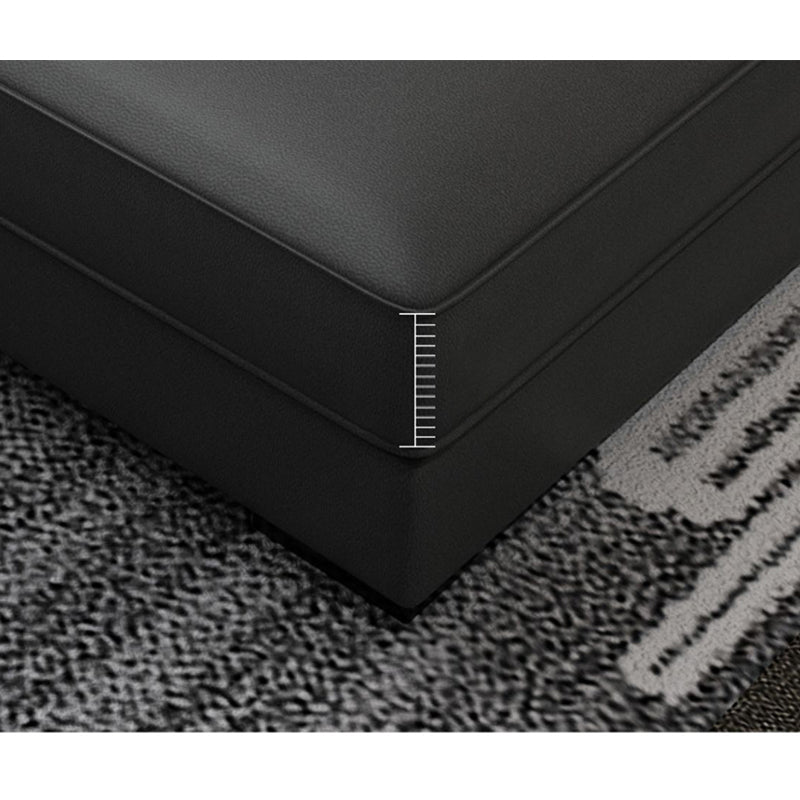 Modern Sloped Arms Sectionals 33.46"High Cushion Back Sectional Sofa with Storage, Grey Clearhalo 'furn' 'furn_sectionals' 'Furniture' 'furniture_sectionals' 'kitchen' 'kitchen_sectionals' 'Living Room Furniture' 'Sectionals' 4822074