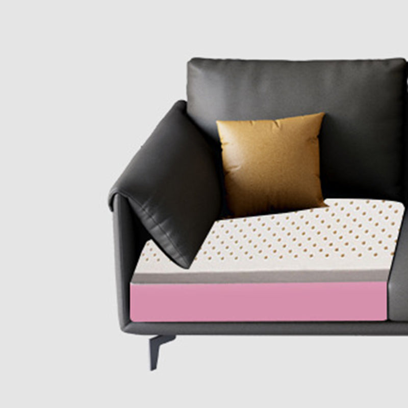 122.8x67x36.2 Faux leather Sectional Pillow Top Arm Sectional for Living Room Clearhalo 'furn' 'furn_sectionals' 'Furniture' 'furniture_sectionals' 'kitchen' 'kitchen_sectionals' 'Living Room Furniture' 'Sectionals' 4822151